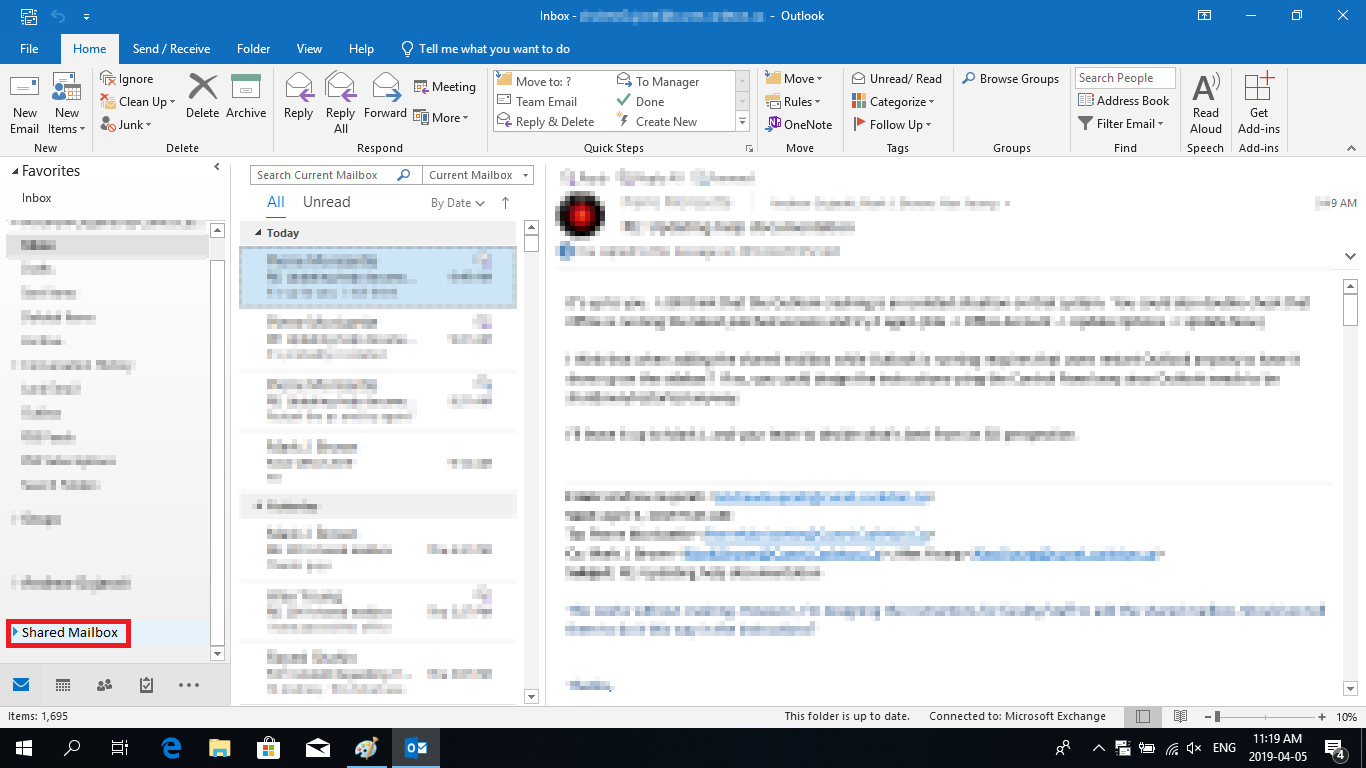 how to add email to outlook inbox